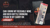 Can I Bring My Reusable Wine and Beer Bottle Drinking Straw in My Carry-On Luggage?